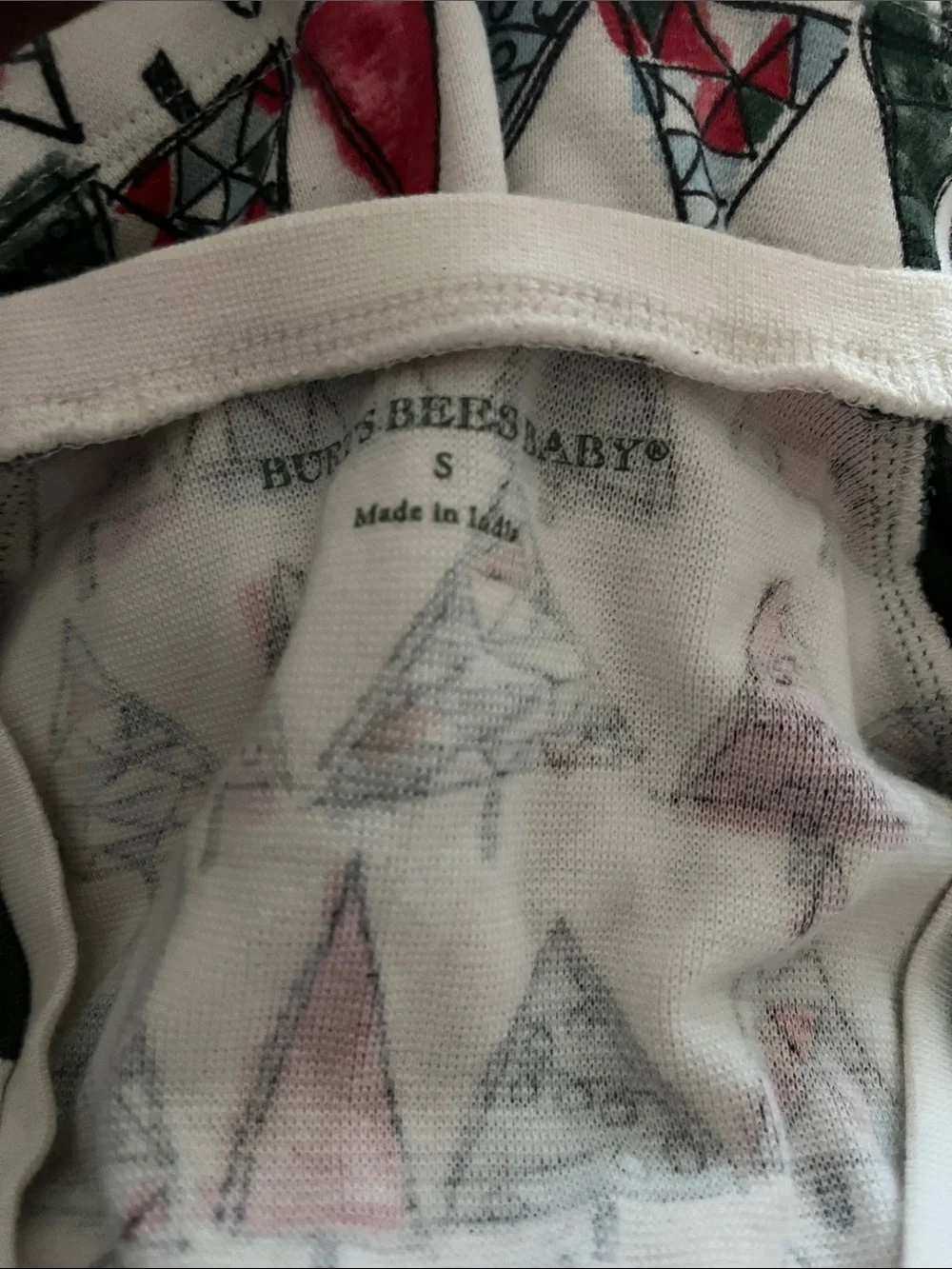 Burt's Bees Baby organic cotton Christmas pajamas Big Girl Small